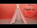 Made in moi  comment fabriquer un tipi pour chat  