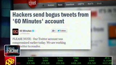 CBS News Twitter accounts hacked