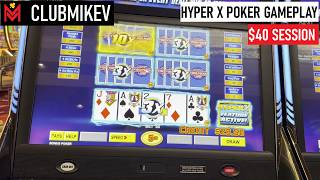 My Attempt At Hyper X Poker | Video Poker Fest At Peppermill, Reno With @CasinoKelly!