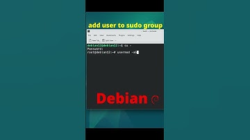 Add user to sudo group in Debian #short #debian #linux
