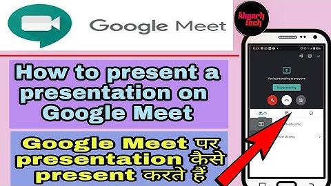How to present a Presentation on Google Meet using smartphone
