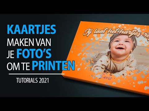 Kaartje maken van je eigen foto&rsquo;s om af te laten te drukken of zelf printen.