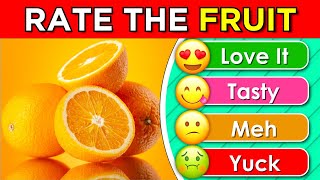 Rate The Fruit Challenge 🍊🍓 | Ultimate Fruit Tier List 🍉