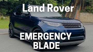 How To Gain Access To A 2018 Land Rover Discovery 5 Using The Emergency Key Blade