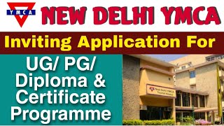 New Delhi YMCA Admission 2021: Registration Started, Short Term Courses Also Available screenshot 5