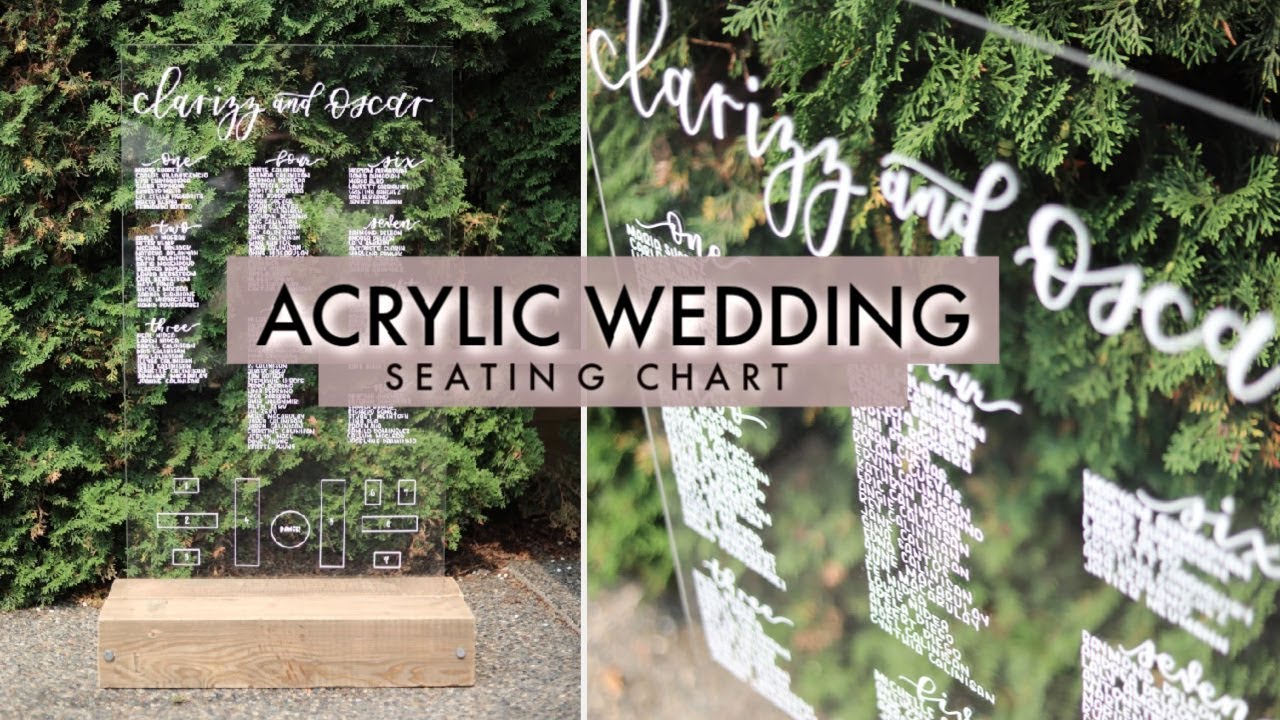 Acrylic Seating Chart Wedding