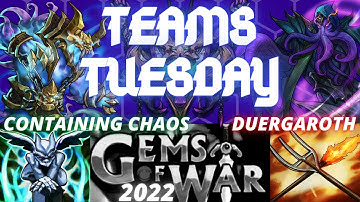 Gems of War 4 TEAMS World Event & Faction | Containing Chaos Team Duergaroth Team NOx3