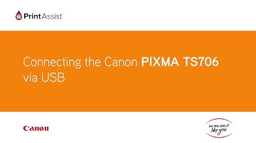 How to set up your Canon PIXMA HOME TS706 using a USB cable connection