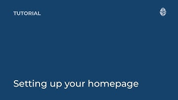 Training | Setting up your homepage in ThoughtFarmer