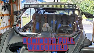 Kemimoto Full Windshield on 22' Can Am X3 XRS