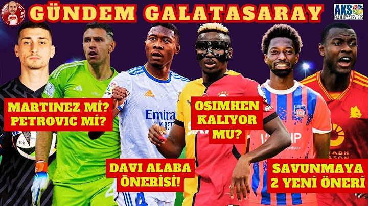 GALATASARAY'A DAVID ALABA ÖNERİSİ | OSIMHEN KALIYOR MU | SAVUNMAYA 2 YENİ ÖNERİ | KALECİ TRANSFERİ