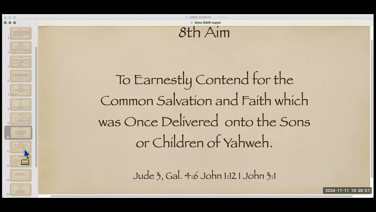 Monday November 11, 2024 OLd Covenant New Covenant - YouTube