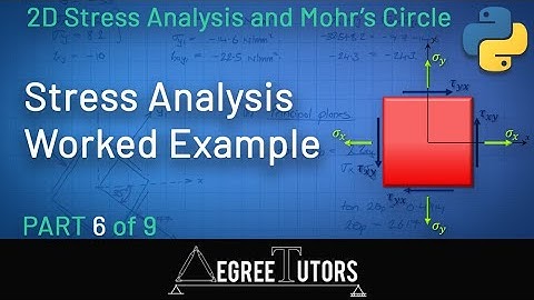 [6/9] 2D Stress Analysis Worked Example | Stress Analysis and Mohr’s Circle | DegreeTutors.com
