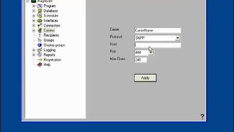 Setting Up an SNPP Carrier