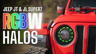 Jeep JT & JL Transformed | All New Morimoto Super7 RGBW Halo System Review and Install! 💡🔧 by Headlight Revolution 1,149 views 1 month ago 9 minutes, 26 seconds