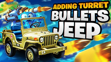 Adding Turret, Bullets, Jeep | Turret Behavior Construct 3 | Part 9