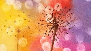 Create Amazing Bokeh Art with Watercolor Dandelions!