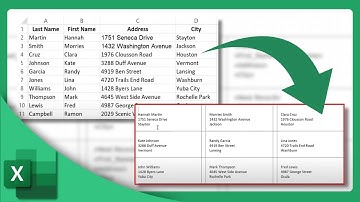 How to Create Labels From an Excel List | Microsoft Excel Tutorial (2025)