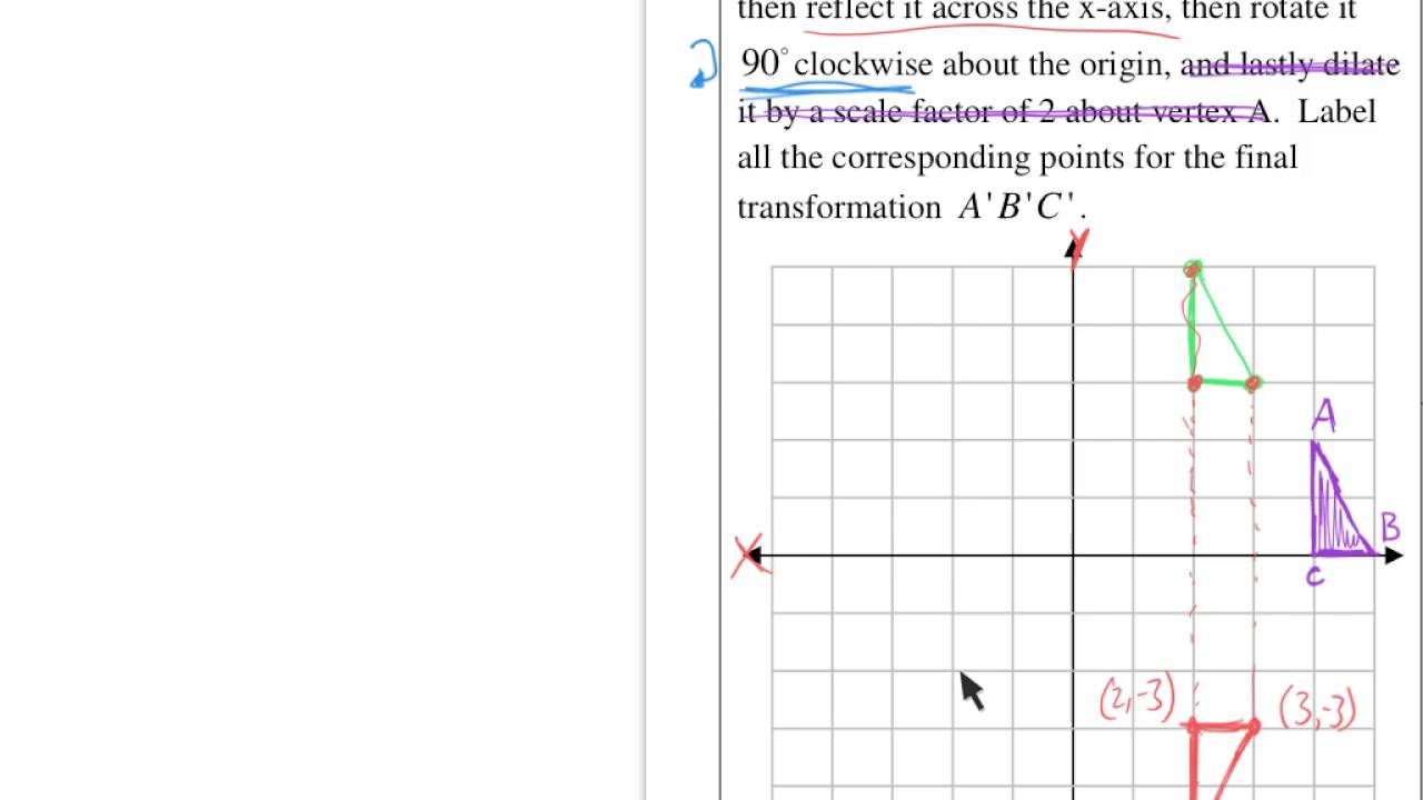 Math 1 - Test 5 - Transformations - YouTube