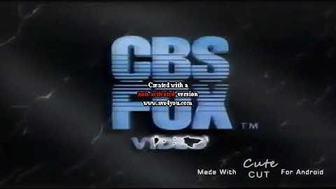 CBS FOX Video Logo In Widescreen In G Major 4