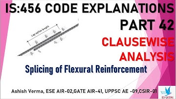 IS:456 Code Clause-wise Detailed Explanations|Curtailment & Splicing of Reinforcement|Part 42