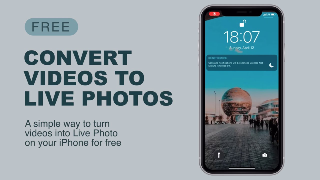 CONVERT VIDEO TO LIVE PHOTO FOR FREE: How to turn any video into a live  wallpaper on iPhone - YouTube