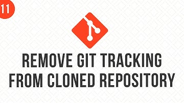 Verwijder git-tracking uit de gekloonde repositorymap of directory