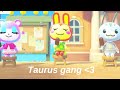 zodiac signs as Animal Crossing moments