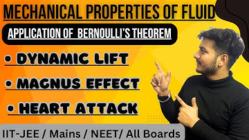 Lect.16 |Mechanical Properties of fluids | Atomizer ,  Dynamic Lift ( Magnus Effect ) & Heart Attack
