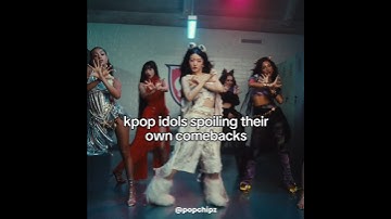 Kpop idols spoiling their own comebacks ✨️ #kpop #katseye #twice #babymonster #lesserafim #fyp