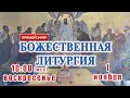 Трансляция: Божественная литургия. 1 ноября 2020