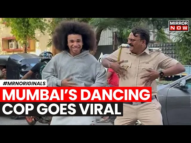 Mumbai's Dancing Cop | TikTok Fame Noel Robinson Joins Cop Amol Kamble For Some 'Calm Down' Moves class=