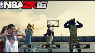 NBA 2K16| Legend 3 Mascot Trash talking!! | Funny Moments with fans @ MyPark !! - Prettyboyfredo