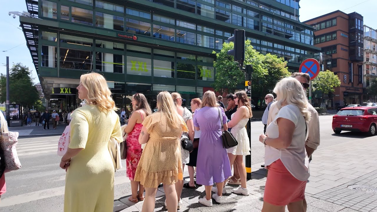 Stockholm, Sweden - 25°C Summer Stroll ☀️ | Kungsträdgården & More