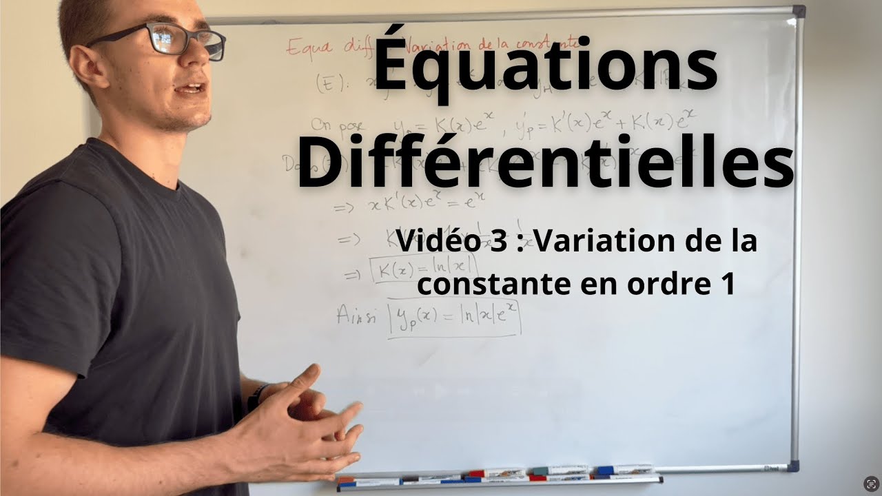 Série Équations Différentielles 3 Variation de la constante en — free download