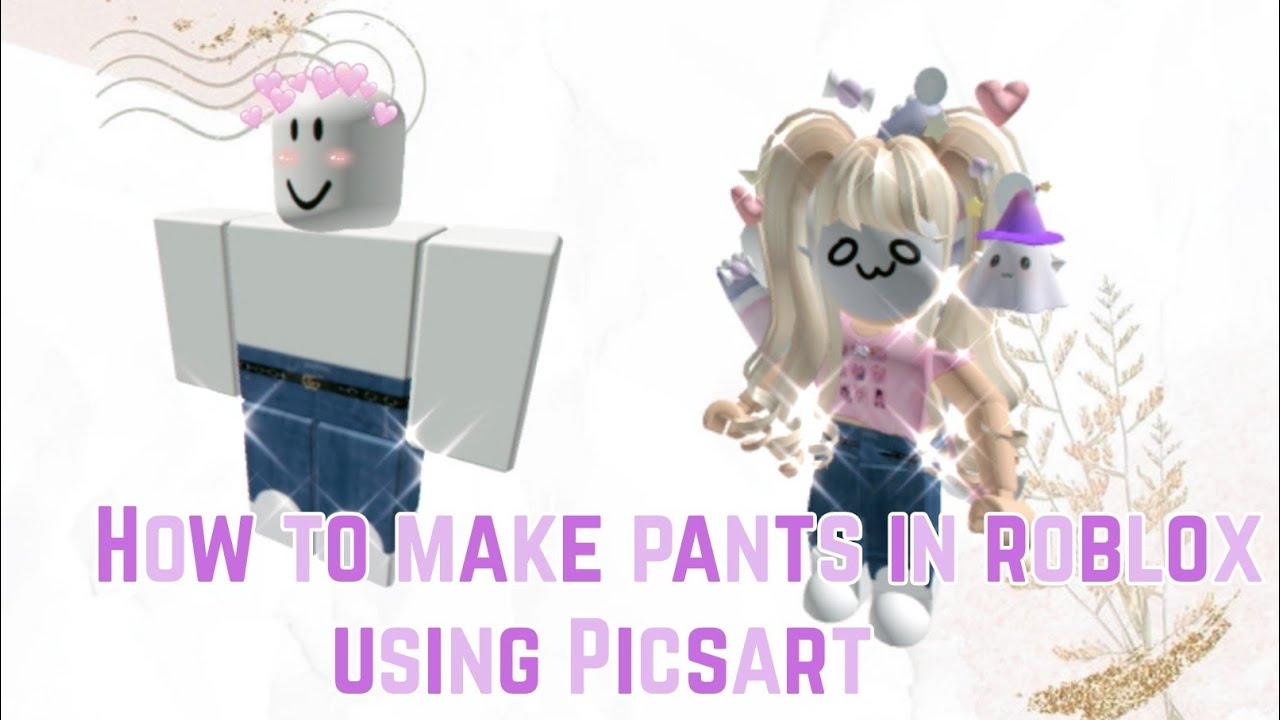 How To Make Pants In Roblox Using Picsart Youtube - roblox picsart