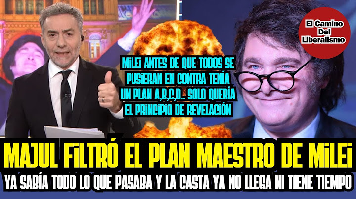 THE BEST NEWS Majul LEAKED MILEI'S MASTER PLAN, the caste is no longer arriving, it's too late