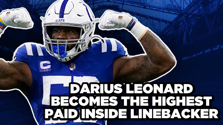 Indianapolis Colts LB Darius Leonard Signs Blockbuster Deal!!