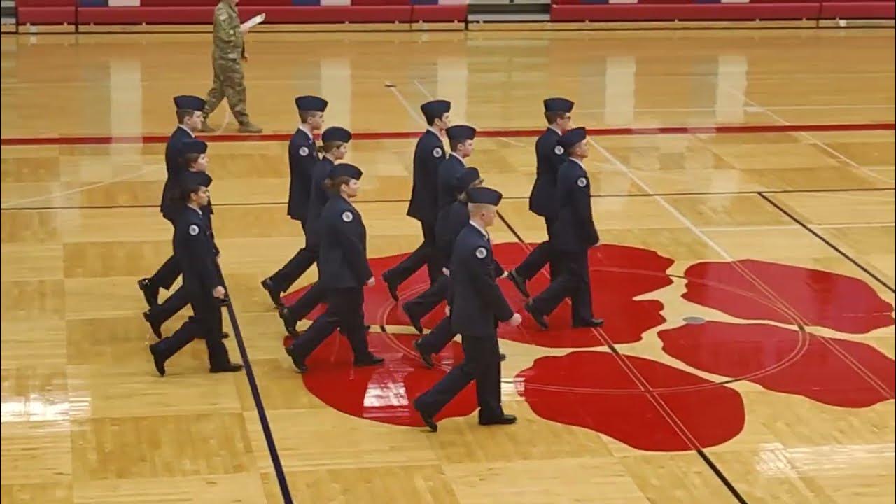 Plattsmouth AFJROTC Unarmed Regulation drill team YouTube