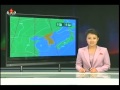 North Korean KCTV weather forecast opening