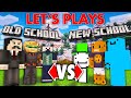 Minecraft Old-School VS New-School Let&#39;s Plays