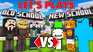 Minecraft Old-School VS New-School Let&#39;s Plays