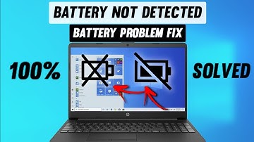 LAPTOP BATTERY NOT DETECTED | Windows 10 No Battery Problem ! [Laptop Battery Not Showing Problem]