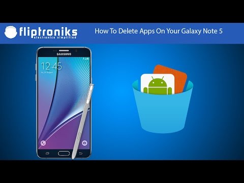 Samsung Galaxy Note 5: How To Delete Apps/Applications - Fliptroniks.com