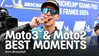 Moto2™ & Moto3™ Best Moments!  | 2024 #FrenchGP