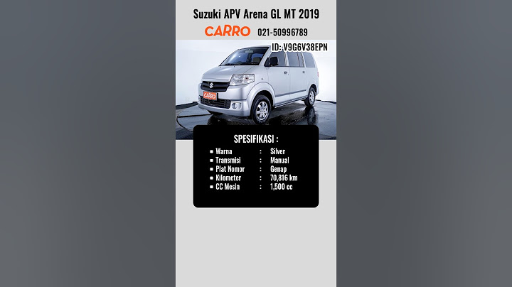 Update Harga Mobil Bekas Suzuki APV Arena GL MT 2019 Silver Terkini | Harga Suzuki APV Terupdate