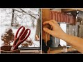 Cozy Winter Morning Routine | Sewing For The Kitchen | Silent Vlog | Meatballs in sauce |