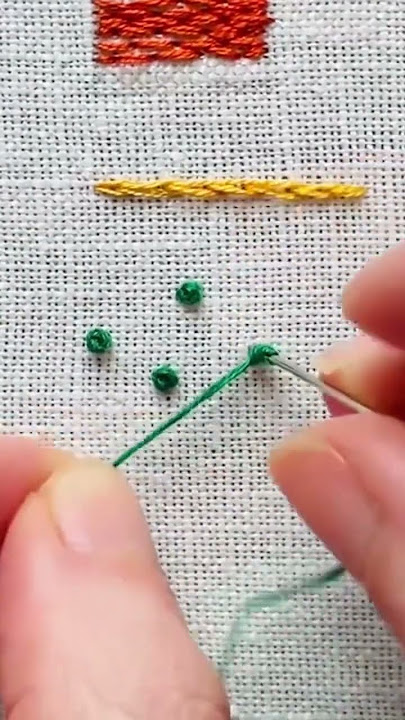 Embroidery Stitches: How to French Knot #embroidery