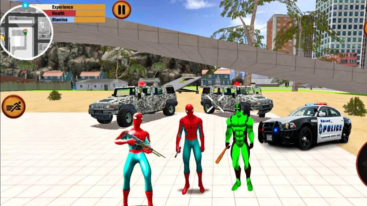 Police Spider Stickman City Crime # 47 || Spider Stickman Rope Hero ...