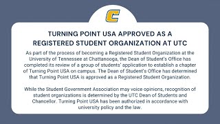 UPDATE: Founder of UTC's Turning Point USA chapter shares why she wanted campus organization